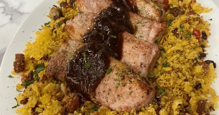 Foto da receita de Picanha suína ao molho barbecue