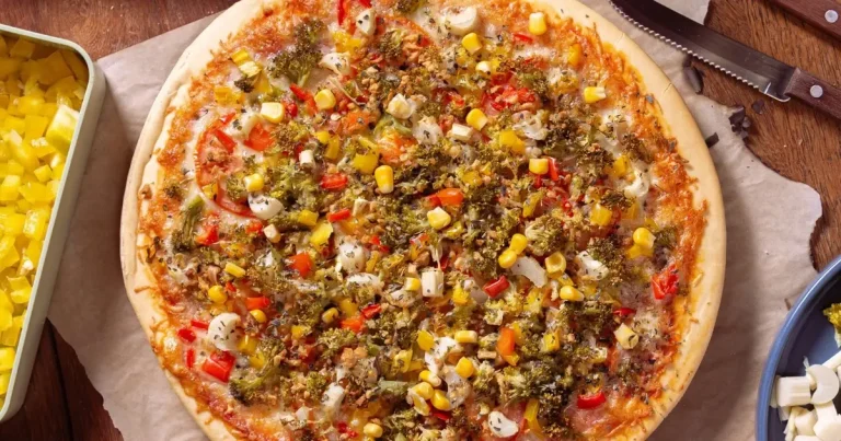Foto da receita de pizza vegetariana