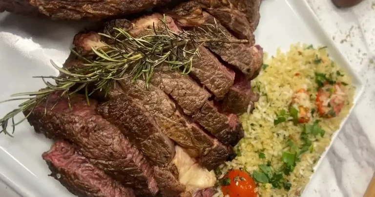 Foto da receita de Prime rib com arroz farofado