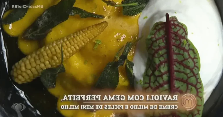 Foto da receita de Ravioli com gema perfeita e creme de milho
