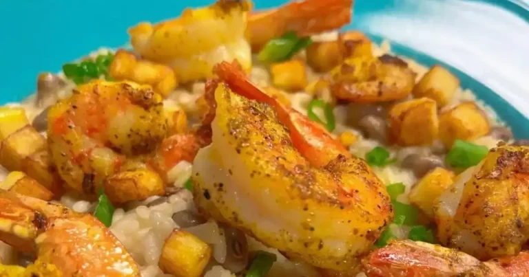Foto da receita de Risoto de camarão com feijão-fradinho
