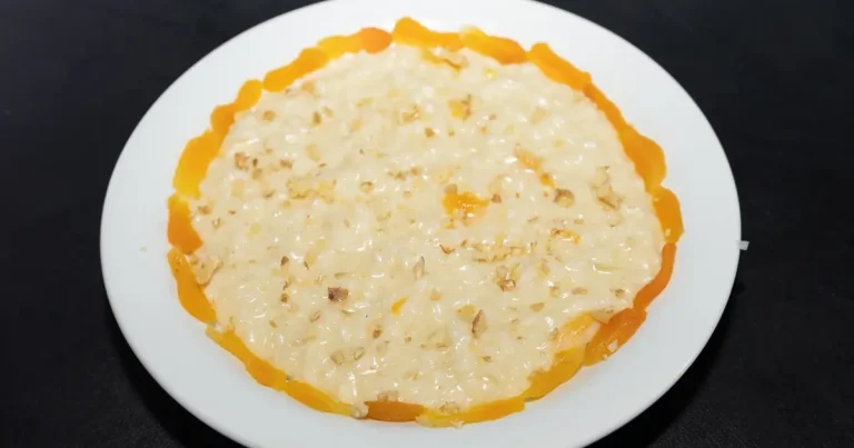 Foto da receita de Risoto de quatro queijos e damasco