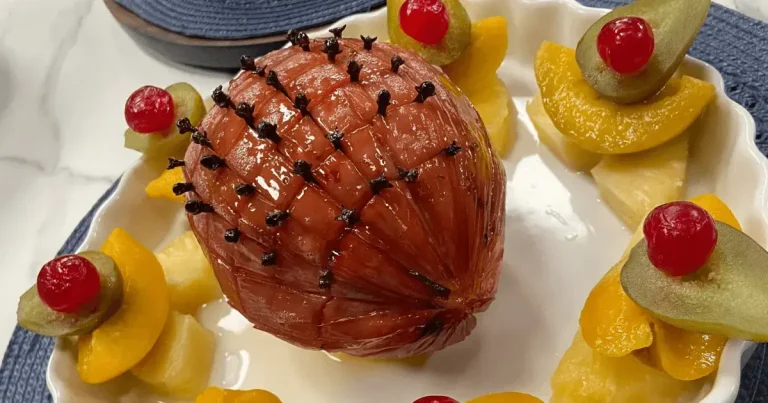 Foto da receita de Tender com frutas em calda
