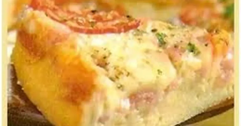 Torta Aberta de Presunto e Queijo