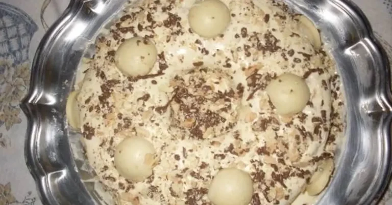 Foto da receita de torta de bombom branco
