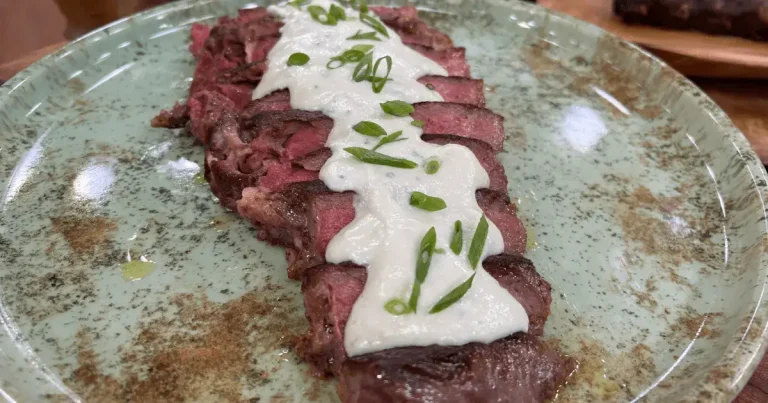 Foto da receita de Ancho com creme de gorgonzola