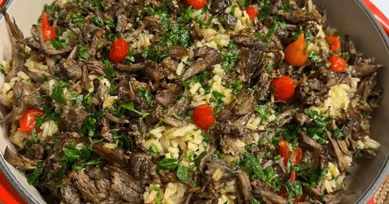 Foto da receita de Arroz com ragu de costela na cerveja preta