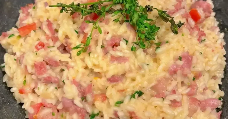 Foto da receita de Arroz cremoso com linguiça