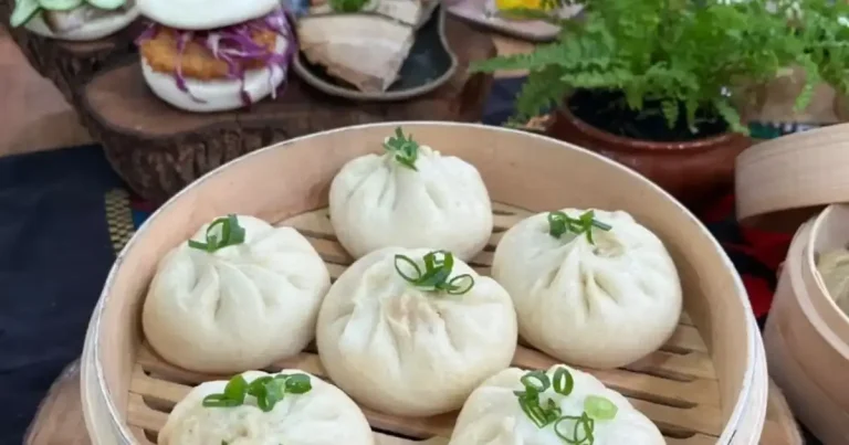 Foto da receita de Baozi suíno com alho-poró
