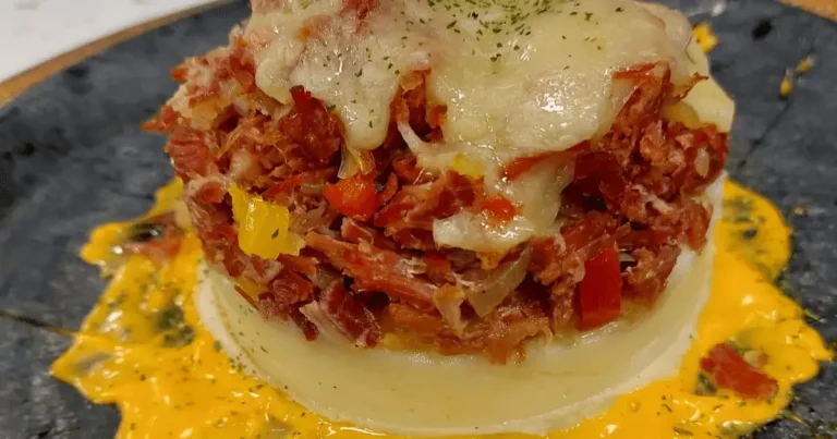 Foto da receita de Batata gratinada com carne-seca