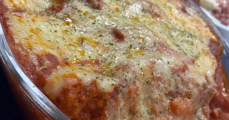 Foto da receita de Bife à parmegiana na travessa