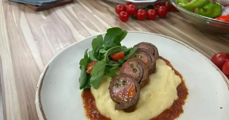 Foto da receita de Bife à rolê