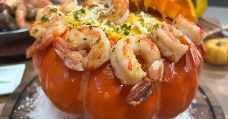 Foto da receita de Camarão na abóbora kobocha