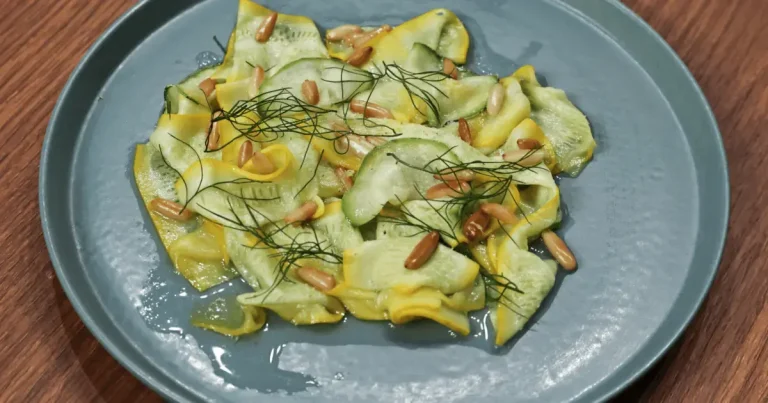 Foto da receita de Carpaccio de abobrinha