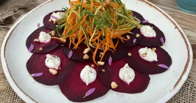Foto da receita de Carpaccio de beterraba