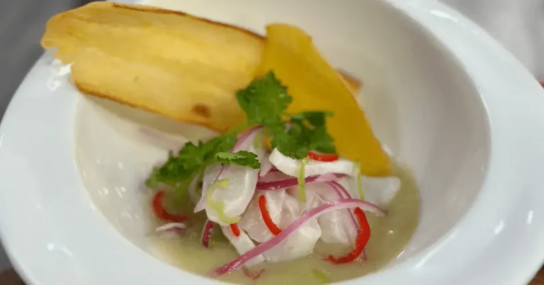 Foto da receita de Ceviche de bijupirá com leite de tigre de umbu