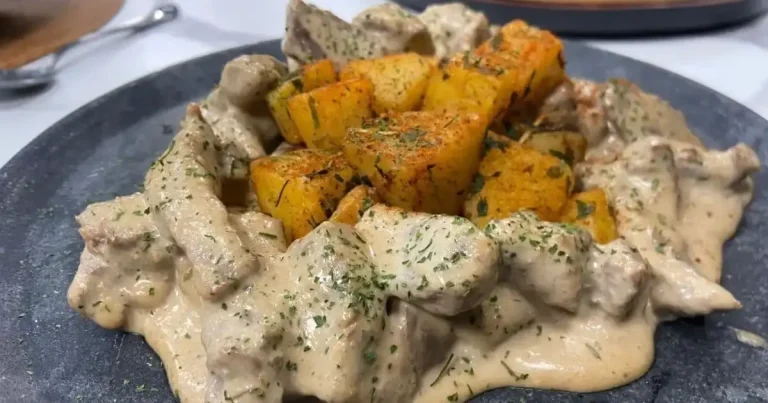 Foto da receita de Contrafilé ao creme de alho