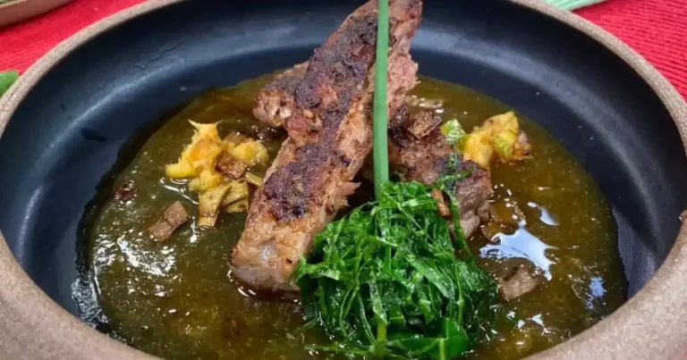 Foto da receita de Costelinha suína com chutney de laranja
