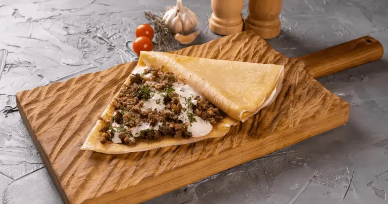 Foto da receita de Crepe de carne gratinado