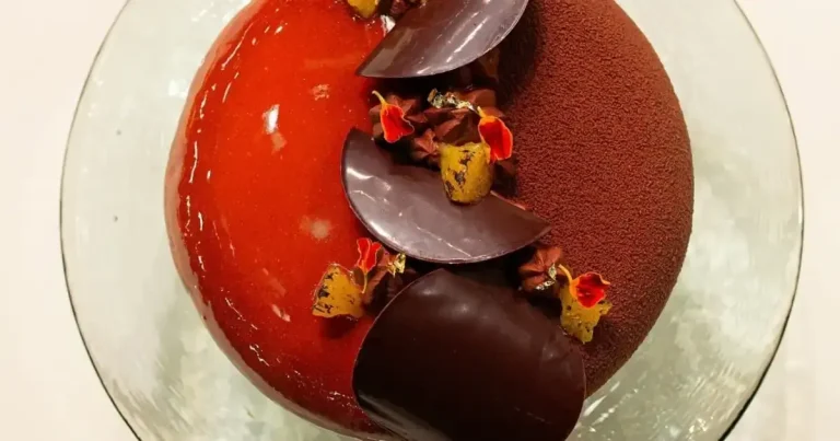 Foto da receita de Entremet de tangerina, cambuci e guanciale