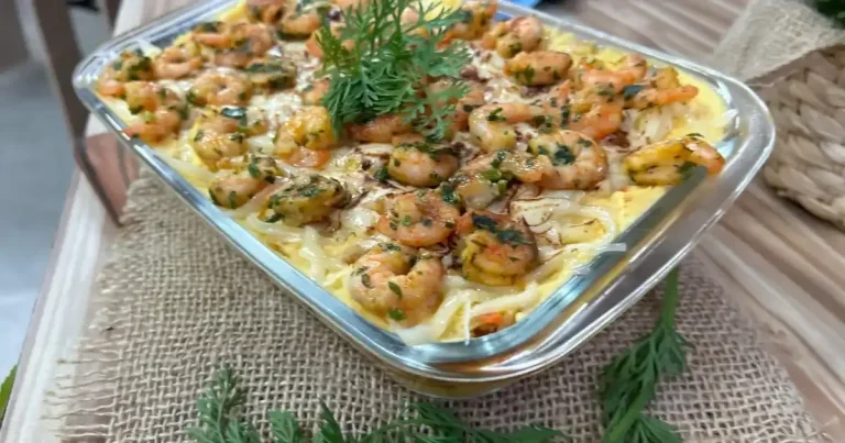 Foto da receita de Escondidinho de bacalhau com camarão