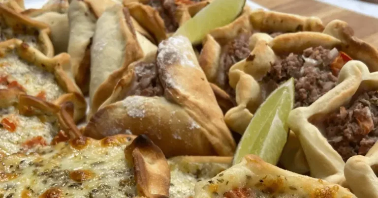 Foto da receita de Esfiha de carne e queijo