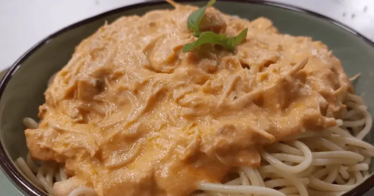 Foto da receita de Espaguete ao molho de frango