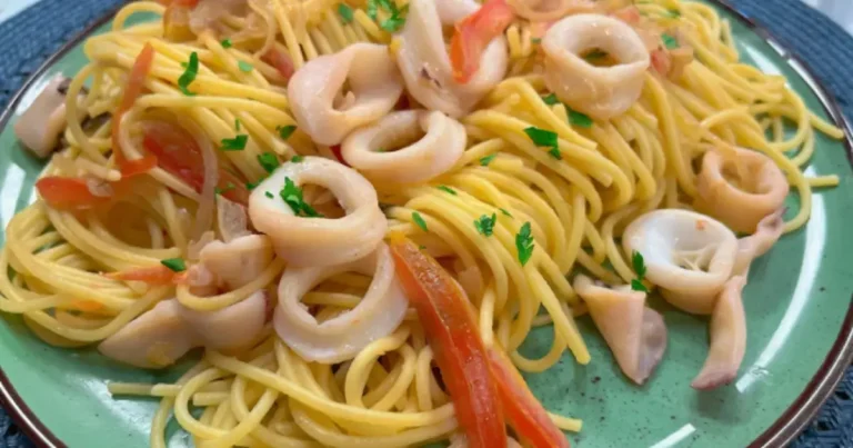 Foto da receita de Espaguete de lula