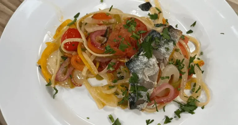 Foto da receita de Fettuccine com sardinha