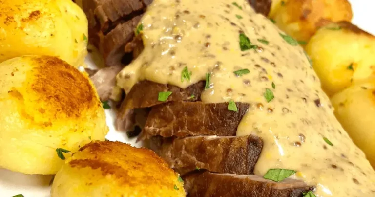 Foto da receita de Filé ao molho de mostarda com batata bolinha na manteiga