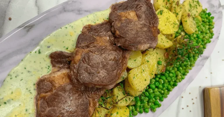 Foto da receita de Filé de costela grelhado ao molho de gorgonzola