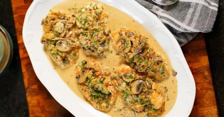 Foto da receita de Filé de frango com cogumelos