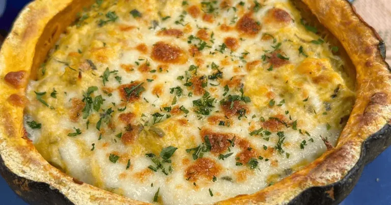 Foto da receita de Frango cremoso na moranga
