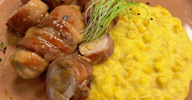 Foto da receita de Frango rolê com creme de milho