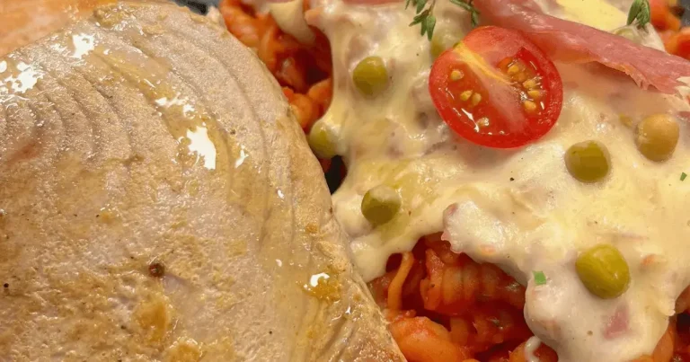 Foto da receita de Fusilli ao molho misto com legumes e lombo de atum
