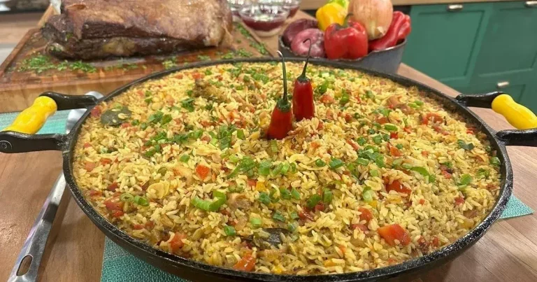 Foto da receita de Galinhada com castanhas