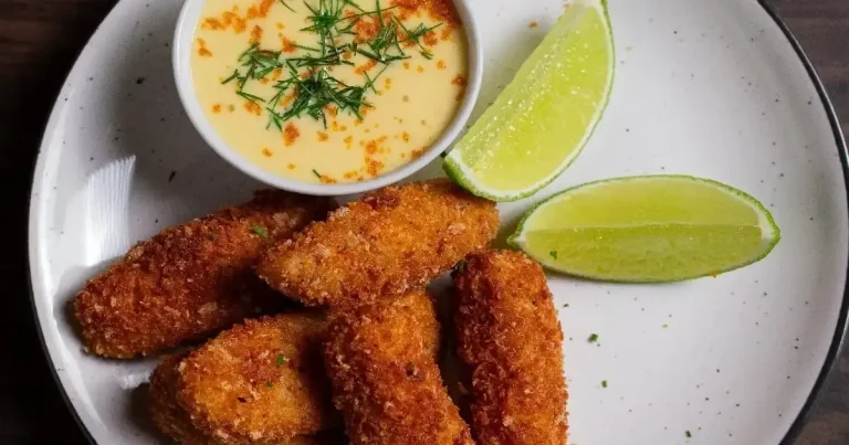 Foto da receita de Iscas de peixe com maionese de bottarga