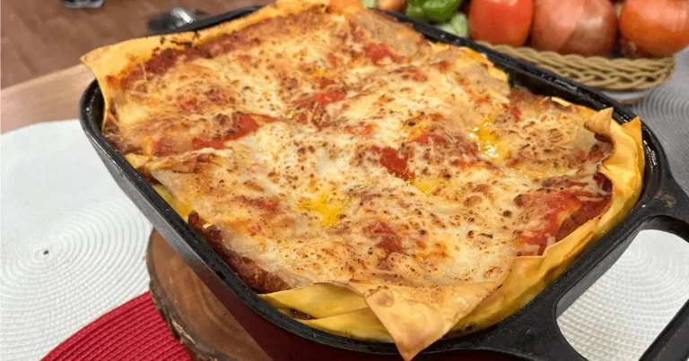 Foto da receita de Lasanha de peito bovino desfiado