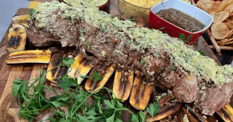 Foto da receita de Lombo recheado com molho de mostarda