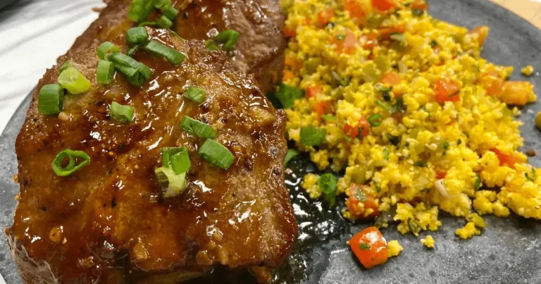 Foto da receita de Lombo suíno ao molho de mel com cachaça