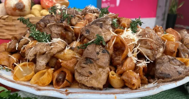 Foto da receita de Massa com frango e azeitonas