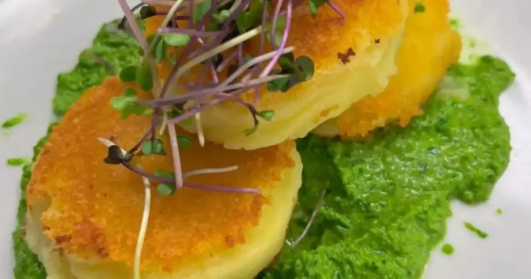 Foto da receita de Nhoque selado ao molho pesto