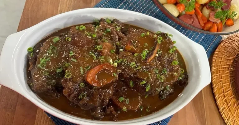 Foto da receita de Ossobuco ao vinho com polenta cremosa
