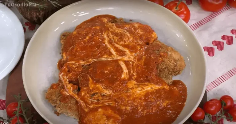 Foto da receita de Parmegiana desconstruída