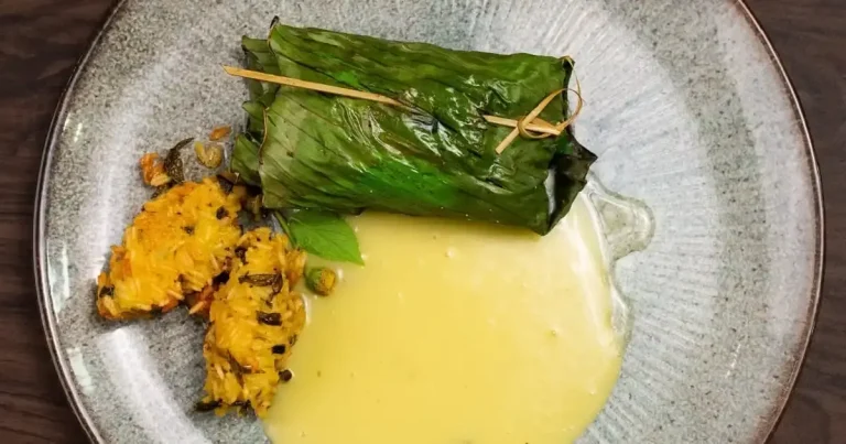 Foto da receita de Peixe na folha de bananeira com molho de tucupi