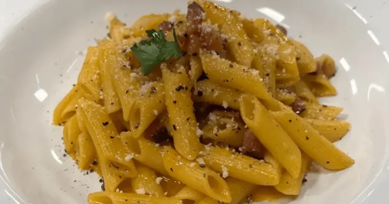 Foto da receita de Penne à carbonara