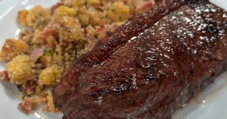 Foto da receita de Picanha grelhada com farofa de banana-da-terra
