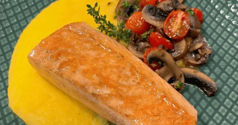 Foto da receita de Polenta com cogumelo portobello