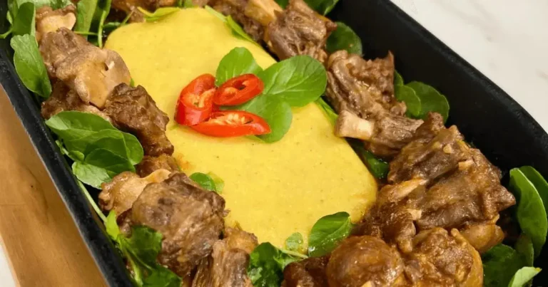 Foto da receita de Rabada com angu