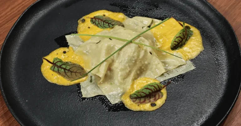 Foto da receita de Ravioli aberto de caranguejo